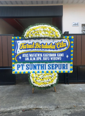 Papan Bunga Duka di Malin Deman